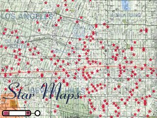 Albert Ragsdale S Map Of Movie Star Homes 1938